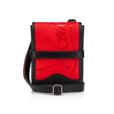 Bolsas Benech Reporter Christian Louboutin Hombre - Rojos/Negros - 1150600PK1A